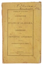 Alabama | First printing of the Alabama Confederate Constitution