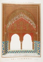 Jones and Goury. Plans, elevations, sections, and details of the Alhambra. 1842-1845, 2 volumes, folio, half cloth