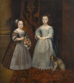 Portrait of the ladies Georgiana (1727–1807) and Henrietta (b. 1728) Scott, daughters of Lord Henry Scott, Earl of Deloraine