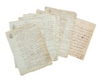 24 lettres ou documents dont des contrats d'édition, 9 pièces ou minutes signées par lui. 1811-1844.