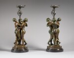 Les Graces supportant un brule parfum (Pair of Perfume Burners with the Three Graces)
