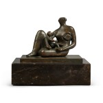 Semi-Seated Mother and Child