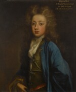 Portrait of Baptist Noel, 3rd Earl of Gainsborough (1684–1714), half-length, when a boy and wearing a wig and blue jacket