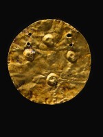 A GOLD DISC, LATE NEOLITHIC/ ENEOLITHIC/ EARLY COPPER AGE, BALATON-LASINJA-CULTURE (PERIOD I), 4200-4000 B.C.