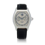 'CPCP' Tortue Monopoussoir, Ref. 2396B White gold single-button chronograph wristwatch Circa 2002 | 卡地亞 2396B型號 「'CPCP' Tortue Monopoussoir」白金計時單按鈕腕錶，年份約2002