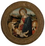 PSEUDO-PIERFRANCESCO FIORENTINO | MADONNA AND CHILD WITH THE INFANT ST. JOHN THE BAPTIST AND AN ANGEL