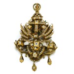 A rare gold, enamel and diamond-set Násfa Pendant, Hungarian, Circa 1626