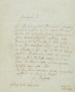 J. von Eichendorff | Autograph letter signed to Karl Goedeke, 12 October 1843