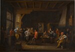 Peasants merry-making in an inn