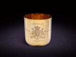 Chester Races, 1795. A George III gold tumbler cup, Henry Chawner, London,, 1794, also struck with RB mark to the underside