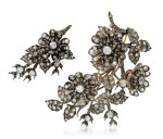 TWO DIAMOND BROOCHES