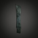 A dark green jade blade (Yazhang), Late Neolithic period | 新石器時代末 玉牙璋