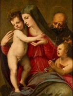 MICHELE TOSINI, CALLED MICHELE DI RIDOLFO DEL GHIRLANDAIO  |  THE HOLY FAMILY WITH THE YOUNG SAINT JOHN THE BAPTIST