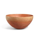 A large red pottery bowl, Yangshao culture, Banpo phase, c. 4800-4300 B.C. 仰韶文化 半坡類型 紅陶缽