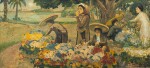 Phung Fu (20th century), Flower market | Phung Fu（二十世紀), 花卉市集