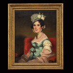 George Chinnery (1774-1852) Portrait of a Lady | 錢納利（1774-1852年）   西洋貴婦像 布本油畫 木框