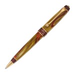 AURORA | A LIMITED EDITION GOLD PLATED AND RESIN BALLPOINT PEN, CIRCA 2000