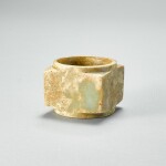 A celadon jade cong, Neolithic period, Qijia Culture - early Shang dynasty | 新石器時代齊家文化至商早期 青玉素面琮 