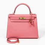 HERMÈS | ROSE CONFETTI EPSOM KELLY SELLIER 28 WITH GOLD HARDWARE