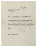 EINSTEIN, ALBERT | Typed letter signed ("A. Einstein"), to Ensign Guy H. Raner Jr., explaining the nature of his personal atheism and belief in God