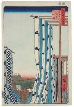 UTAGAWA HIROSHIGE I (1797–1858), EDO PERIOD, 19TH CENTURY | TWO PRINTS FROM THE SERIES ONE HUNDRED FAMOUS VIEWS OF EDO (MEISHO EDO HYAKKEI)