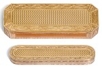 TWO GOLD TOOTHPICK CASES