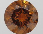 A 1.23 Carat Round Fancy Deep Brownish Yellowish Orange Diamond, SI2 Clarity