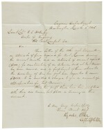 Lee, Robert E. Letter signed to Lieutenant Colonel R.E. Russy, 15 March 1845