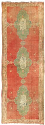 BELL--OTTOMAN CARPET | Large hand-knotted Ottoman carpet, circa 1910, owned by Gertrude Bell