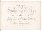 J. S. Bach. Engraved full scores of "The Art of Fugue" and "The Musical Offering", Zurich & Leipzig, 1802-1831