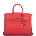 Rose Jaipur Candy Birkin 35cm in Epsom Leather with Permabrass Hardware, 2012