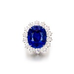 Sapphire and Diamond Ring | 海瑞溫斯頓 | 20.70克拉 天然 「斯里蘭卡」未經加熱 藍寶石 配 鑽石戒指