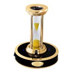 Jacob & Co | Limited Edition Gilt Brass and Gem Set Hourglass Desk Clock, circa 2020 | Jacob & Co | 限量鍍金黃銅 配 寶石 流金歲月 沙漏座鐘
