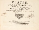 J.-P. Rameau. Two first editions of opera-ballets in one volume: "Pigmalion" and "Platée", c.1749