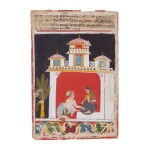 AN ILLUSTRATION TO AN AMARUSHATAKA SERIES: A CONTRITE LOVER,  INDIA, MALWA, 1660-1670