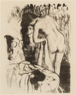 Femme nue debout à sa toilette (Delteil 65; Adhémar 63; Reed & Shapiro 61)
