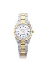 ROLEX | OYSTER PERPETUAL REF 14233M, A STAINLESS STEEL AND YELLOW GOLD AUTOMATIC WRISTWATCH WITH BRACELET CIRCA 2000