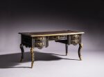 A Régence ebony and brass inlaid desk, circa 1720 | Bureau à caissons en ébène et filets de laiton d’époque Régence, vers 1720