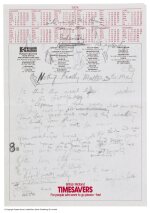 Freddie Mercury | Autograph manuscript working lyrics for 'Bohemian Rhapsody'
