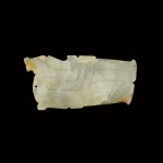 A celadon jade 'bird' pendant Western Zhou dynasty | 西周 青白玉鳥形珮