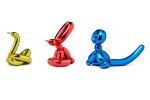 i. Balloon Rabbit (Red); ii. Balloon Monkey (Blue); iii. Balloon Swan (Yellow) [Three Works}