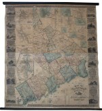 Clark, Richard | A scarce wall map of Fairfield County