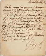 George III | Autograph letter signed, approving a despatch to the Ambassador to France, 9 February 1803