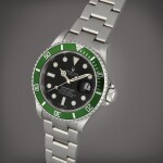 Submariner ‘Kermit’, Reference 16610LV | A stainless steel wristwatch with date and bracelet | Circa 2003  