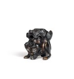 Northern Italian, in 16th century style, Inkwell in the shape of a grotesque | Italie du Nord, dans le style du XVIe siècle, Encrier en forme de grotesque