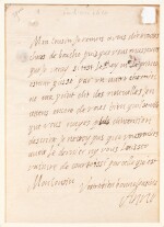 Lettre autographe signée [au duc de Luynes].Vers 1620. Une page in-4.