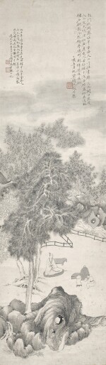 錢杜 龍門秋雨 | Qian Du, Scholar under the Pine Tree