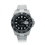 ROLEX | REFERENCE 116710 GMT-MASTER II  A STAINLESS STEEL AUTOMATIC DUAL TIME WRISTWATCH WITH DATE AND BRACELET, CIRCA 2008