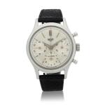 Reference 2444 Pre-Carrera   Retailed by Huber: A stainless steel chronograph wristwatch, Circa 1963 