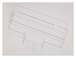 Untitled (Drawing for Scrim Veil-Black Rectangle- Natural Light Installation at the Whitney Museum)